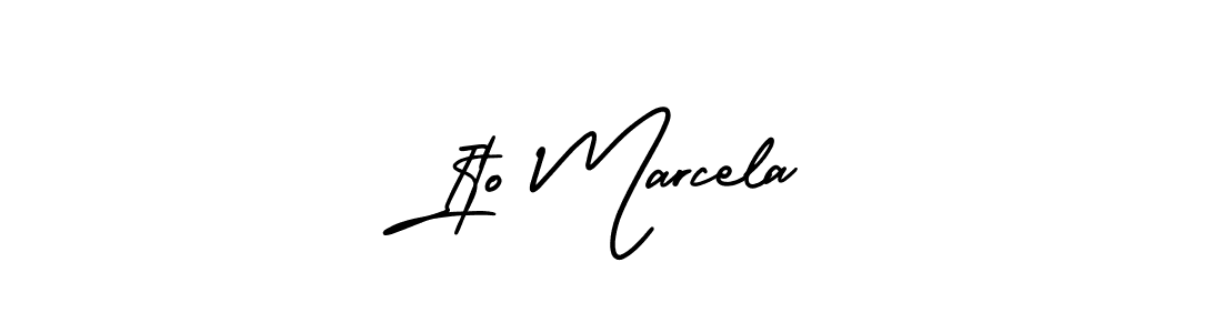 Best and Professional Signature Style for Ito Marcela. AmerikaSignatureDemo-Regular Best Signature Style Collection. Ito Marcela signature style 3 images and pictures png