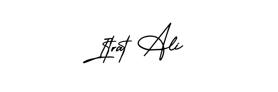 Itrat Ali stylish signature style. Best Handwritten Sign (AmerikaSignatureDemo-Regular) for my name. Handwritten Signature Collection Ideas for my name Itrat Ali. Itrat Ali signature style 3 images and pictures png