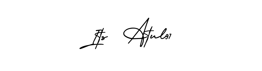 Also You can easily find your signature by using the search form. We will create Its  Atul97 name handwritten signature images for you free of cost using AmerikaSignatureDemo-Regular sign style. Its  Atul97 signature style 3 images and pictures png