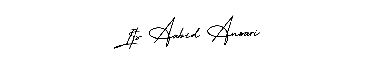 How to Draw Its Aabid Ansari signature style? AmerikaSignatureDemo-Regular is a latest design signature styles for name Its Aabid Ansari. Its Aabid Ansari signature style 3 images and pictures png
