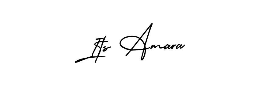 How to make Its Amara name signature. Use AmerikaSignatureDemo-Regular style for creating short signs online. This is the latest handwritten sign. Its Amara signature style 3 images and pictures png