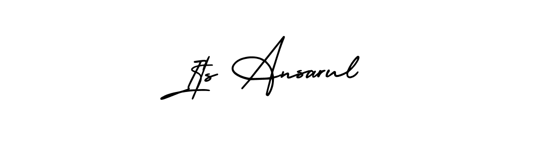 How to Draw Its Ansarul signature style? AmerikaSignatureDemo-Regular is a latest design signature styles for name Its Ansarul. Its Ansarul signature style 3 images and pictures png