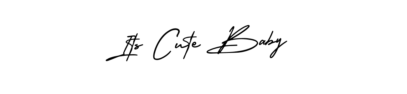 Also You can easily find your signature by using the search form. We will create Its Cute Baby name handwritten signature images for you free of cost using AmerikaSignatureDemo-Regular sign style. Its Cute Baby signature style 3 images and pictures png