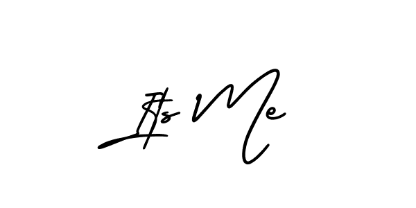 You should practise on your own different ways (AmerikaSignatureDemo-Regular) to write your name (Its Me) in signature. don't let someone else do it for you. Its Me signature style 3 images and pictures png