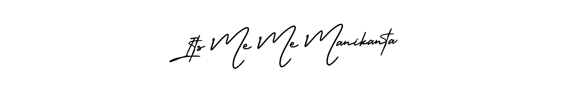 Its Me Me Manikanta stylish signature style. Best Handwritten Sign (AmerikaSignatureDemo-Regular) for my name. Handwritten Signature Collection Ideas for my name Its Me Me Manikanta. Its Me Me Manikanta signature style 3 images and pictures png