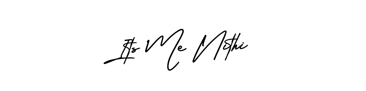 Design your own signature with our free online signature maker. With this signature software, you can create a handwritten (AmerikaSignatureDemo-Regular) signature for name Its Me Nithi. Its Me Nithi signature style 3 images and pictures png