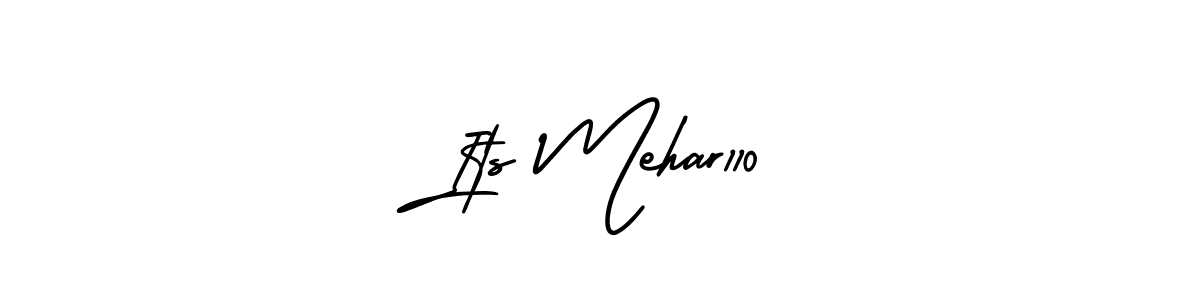 Use a signature maker to create a handwritten signature online. With this signature software, you can design (AmerikaSignatureDemo-Regular) your own signature for name Its Mehar110. Its Mehar110 signature style 3 images and pictures png