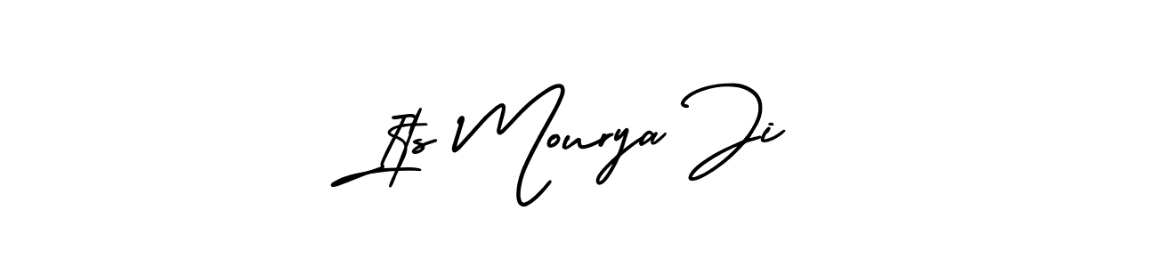 Its Mourya Ji stylish signature style. Best Handwritten Sign (AmerikaSignatureDemo-Regular) for my name. Handwritten Signature Collection Ideas for my name Its Mourya Ji. Its Mourya Ji signature style 3 images and pictures png