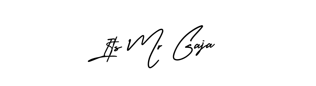 The best way (AmerikaSignatureDemo-Regular) to make a short signature is to pick only two or three words in your name. The name Its Mr Gaja include a total of six letters. For converting this name. Its Mr Gaja signature style 3 images and pictures png