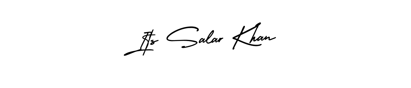 How to make Its Salar Khan name signature. Use AmerikaSignatureDemo-Regular style for creating short signs online. This is the latest handwritten sign. Its Salar Khan signature style 3 images and pictures png