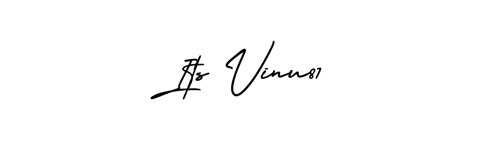 How to Draw Its Vinu87 signature style? AmerikaSignatureDemo-Regular is a latest design signature styles for name Its Vinu87. Its Vinu87 signature style 3 images and pictures png