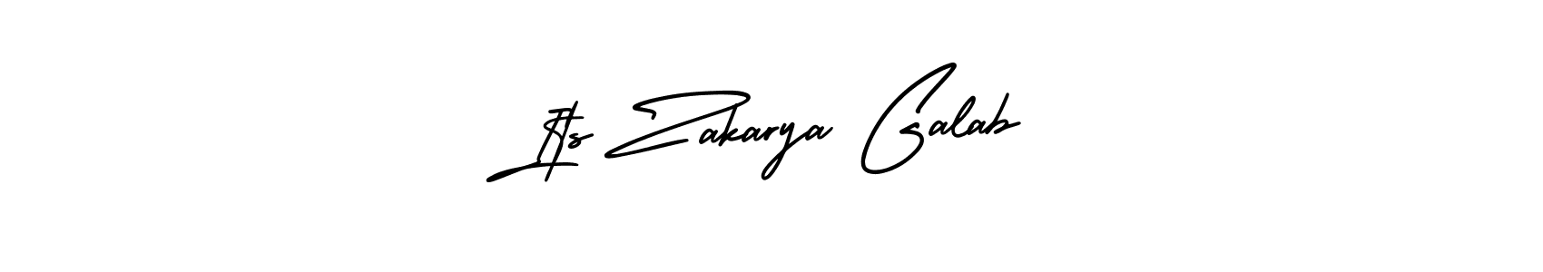 Create a beautiful signature design for name Its Zakarya Galab. With this signature (AmerikaSignatureDemo-Regular) fonts, you can make a handwritten signature for free. Its Zakarya Galab signature style 3 images and pictures png