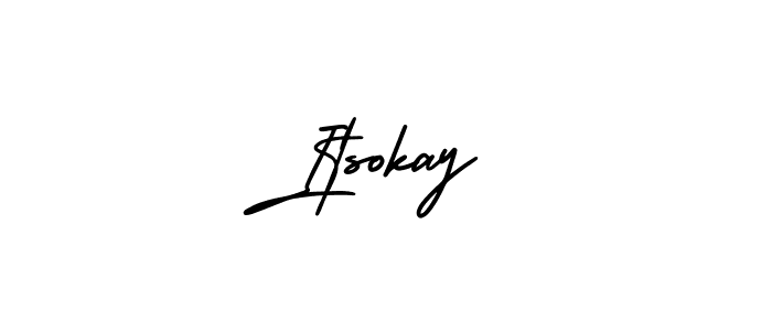 How to make Itsokay signature? AmerikaSignatureDemo-Regular is a professional autograph style. Create handwritten signature for Itsokay name. Itsokay signature style 3 images and pictures png