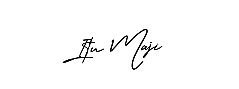 Design your own signature with our free online signature maker. With this signature software, you can create a handwritten (AmerikaSignatureDemo-Regular) signature for name Itu Maji. Itu Maji signature style 3 images and pictures png