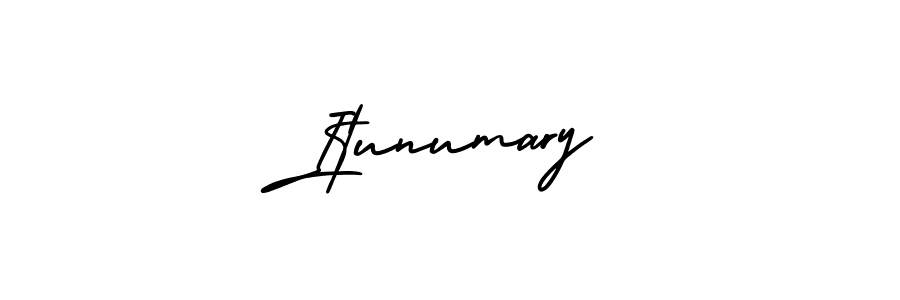 It looks lik you need a new signature style for name Itunumary. Design unique handwritten (AmerikaSignatureDemo-Regular) signature with our free signature maker in just a few clicks. Itunumary signature style 3 images and pictures png