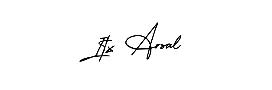 This is the best signature style for the Itx Arsal name. Also you like these signature font (AmerikaSignatureDemo-Regular). Mix name signature. Itx Arsal signature style 3 images and pictures png