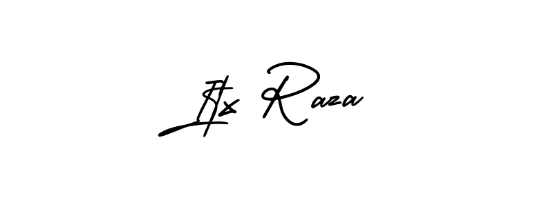 Also You can easily find your signature by using the search form. We will create Itx Raza name handwritten signature images for you free of cost using AmerikaSignatureDemo-Regular sign style. Itx Raza signature style 3 images and pictures png