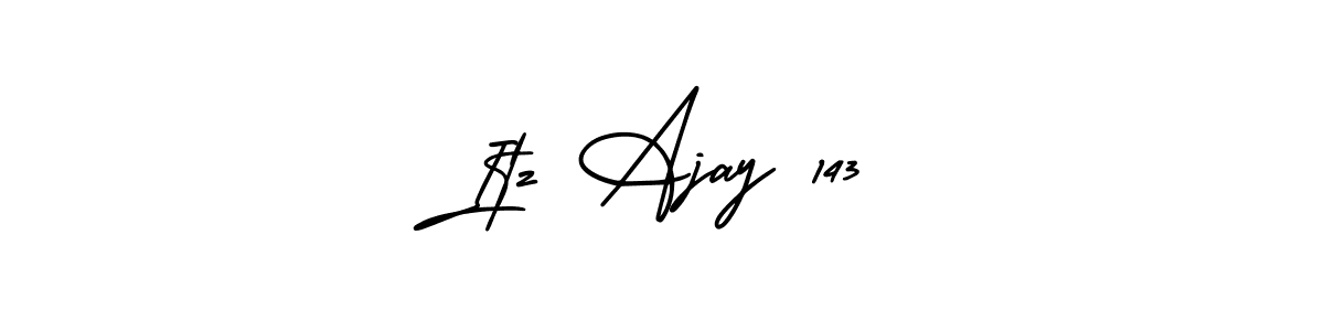 This is the best signature style for the Itz Ajay 143 name. Also you like these signature font (AmerikaSignatureDemo-Regular). Mix name signature. Itz Ajay 143 signature style 3 images and pictures png