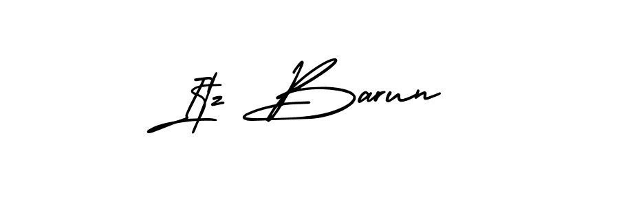 Create a beautiful signature design for name Itz Barun. With this signature (AmerikaSignatureDemo-Regular) fonts, you can make a handwritten signature for free. Itz Barun signature style 3 images and pictures png