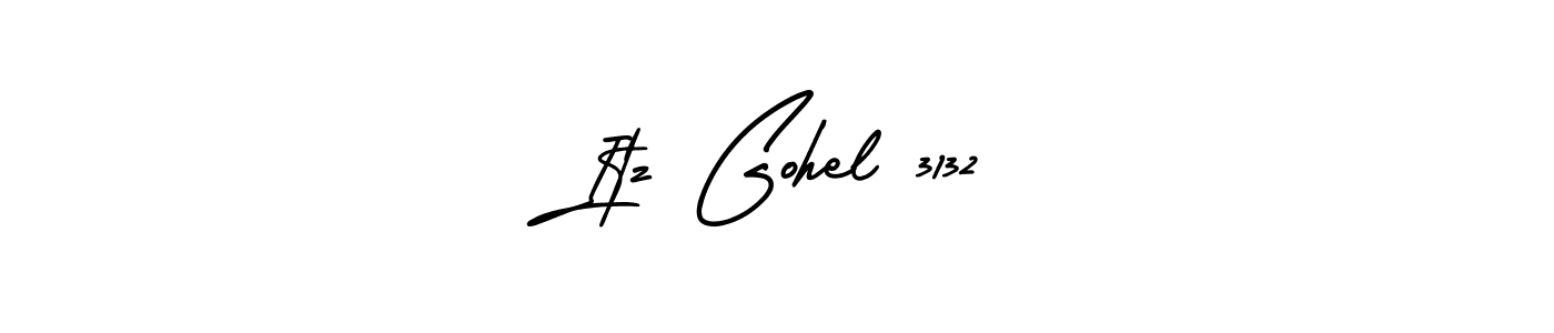 Similarly AmerikaSignatureDemo-Regular is the best handwritten signature design. Signature creator online .You can use it as an online autograph creator for name Itz Gohel 3132. Itz Gohel 3132 signature style 3 images and pictures png