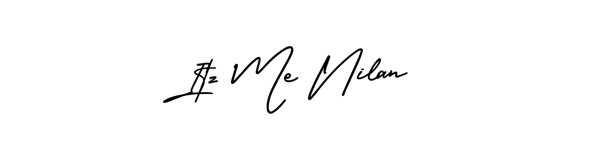 Also we have Itz Me Nilan name is the best signature style. Create professional handwritten signature collection using AmerikaSignatureDemo-Regular autograph style. Itz Me Nilan signature style 3 images and pictures png