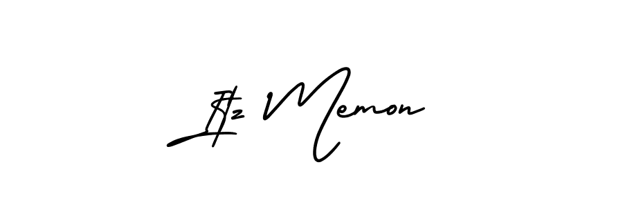 Also You can easily find your signature by using the search form. We will create Itz Memon name handwritten signature images for you free of cost using AmerikaSignatureDemo-Regular sign style. Itz Memon signature style 3 images and pictures png