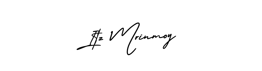 This is the best signature style for the Itz Mrinmoy name. Also you like these signature font (AmerikaSignatureDemo-Regular). Mix name signature. Itz Mrinmoy signature style 3 images and pictures png
