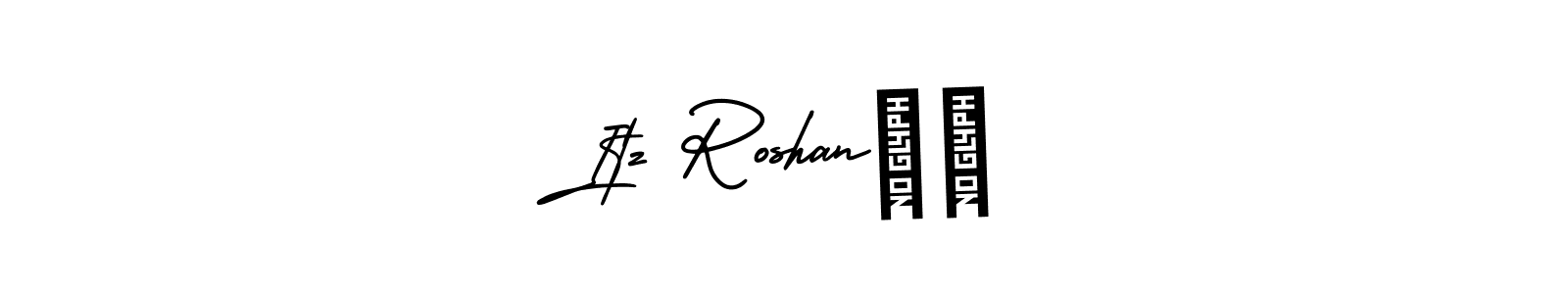 The best way (AmerikaSignatureDemo-Regular) to make a short signature is to pick only two or three words in your name. The name Itz Roshan♥️ include a total of six letters. For converting this name. Itz Roshan♥️ signature style 3 images and pictures png