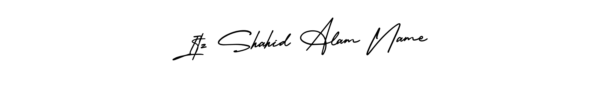 How to make Itz Shahid Alam Name name signature. Use AmerikaSignatureDemo-Regular style for creating short signs online. This is the latest handwritten sign. Itz Shahid Alam Name signature style 3 images and pictures png