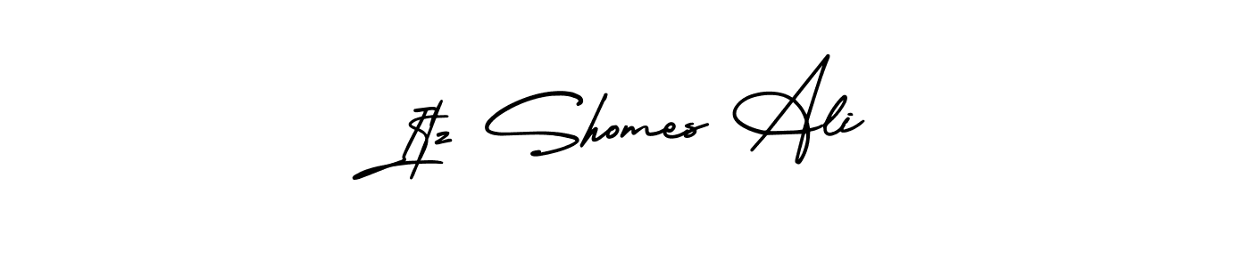 How to make Itz Shomes Ali signature? AmerikaSignatureDemo-Regular is a professional autograph style. Create handwritten signature for Itz Shomes Ali name. Itz Shomes Ali signature style 3 images and pictures png