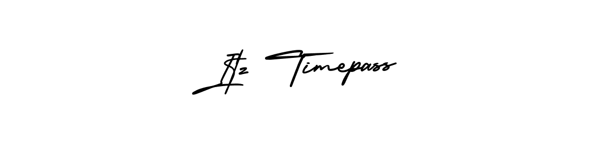 Create a beautiful signature design for name Itz Timepass. With this signature (AmerikaSignatureDemo-Regular) fonts, you can make a handwritten signature for free. Itz Timepass signature style 3 images and pictures png