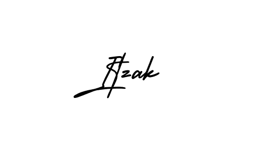 Use a signature maker to create a handwritten signature online. With this signature software, you can design (AmerikaSignatureDemo-Regular) your own signature for name Itzak. Itzak signature style 3 images and pictures png