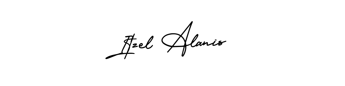 Use a signature maker to create a handwritten signature online. With this signature software, you can design (AmerikaSignatureDemo-Regular) your own signature for name Itzel Alanis. Itzel Alanis signature style 3 images and pictures png