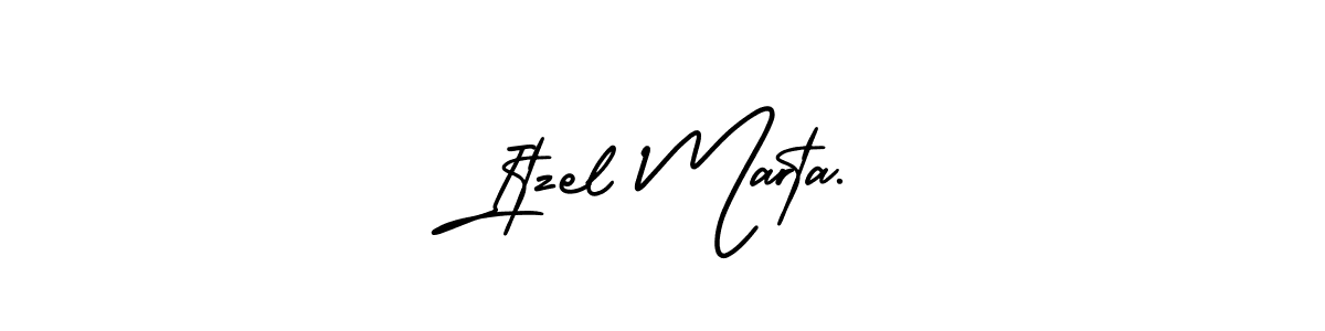 Design your own signature with our free online signature maker. With this signature software, you can create a handwritten (AmerikaSignatureDemo-Regular) signature for name Itzel Marta.. Itzel Marta. signature style 3 images and pictures png