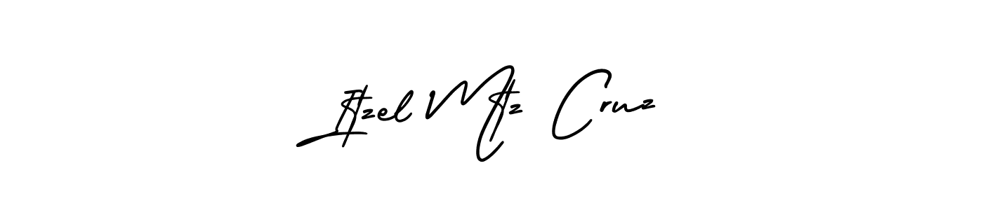 Design your own signature with our free online signature maker. With this signature software, you can create a handwritten (AmerikaSignatureDemo-Regular) signature for name Itzel Mtz Cruz. Itzel Mtz Cruz signature style 3 images and pictures png
