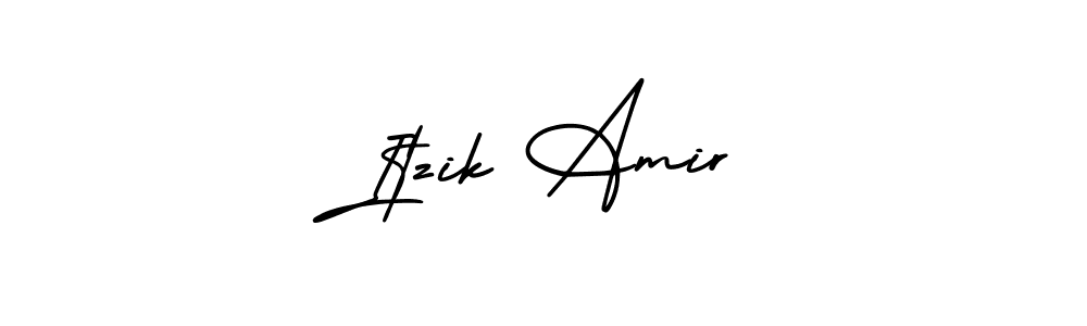 Create a beautiful signature design for name Itzik Amir. With this signature (AmerikaSignatureDemo-Regular) fonts, you can make a handwritten signature for free. Itzik Amir signature style 3 images and pictures png