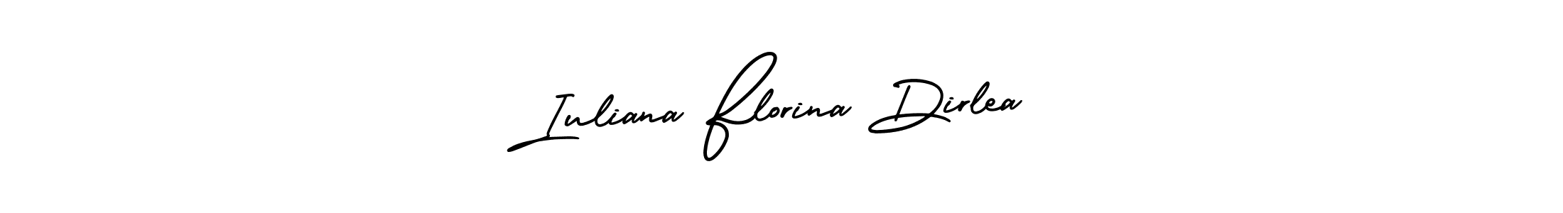 if you are searching for the best signature style for your name Iuliana Florina Dirlea. so please give up your signature search. here we have designed multiple signature styles  using AmerikaSignatureDemo-Regular. Iuliana Florina Dirlea signature style 3 images and pictures png