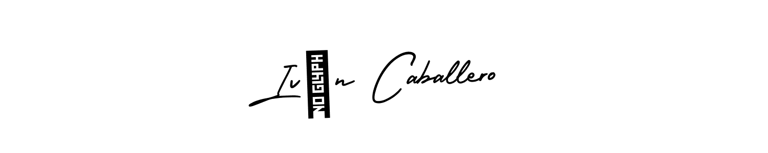 How to make IvÁn Caballero name signature. Use AmerikaSignatureDemo-Regular style for creating short signs online. This is the latest handwritten sign. IvÁn Caballero signature style 3 images and pictures png