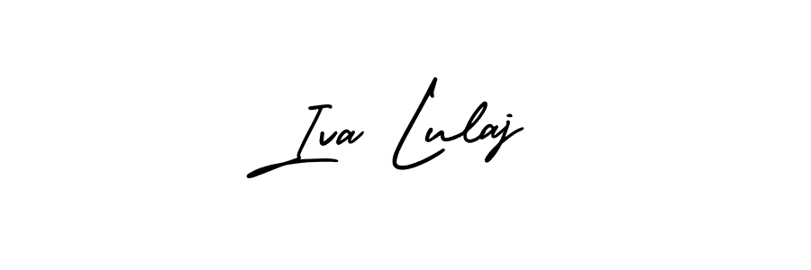 Also You can easily find your signature by using the search form. We will create Iva Lulaj name handwritten signature images for you free of cost using AmerikaSignatureDemo-Regular sign style. Iva Lulaj signature style 3 images and pictures png