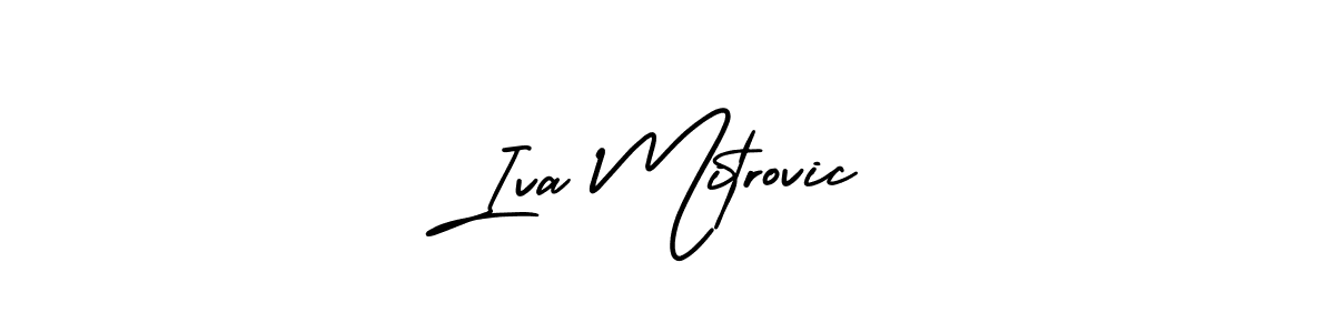 Make a short Iva Mitrovic signature style. Manage your documents anywhere anytime using AmerikaSignatureDemo-Regular. Create and add eSignatures, submit forms, share and send files easily. Iva Mitrovic signature style 3 images and pictures png