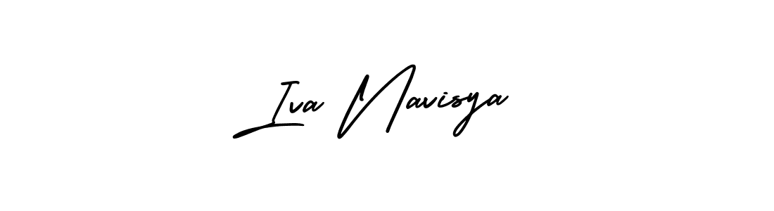 Similarly AmerikaSignatureDemo-Regular is the best handwritten signature design. Signature creator online .You can use it as an online autograph creator for name Iva Navisya. Iva Navisya signature style 3 images and pictures png