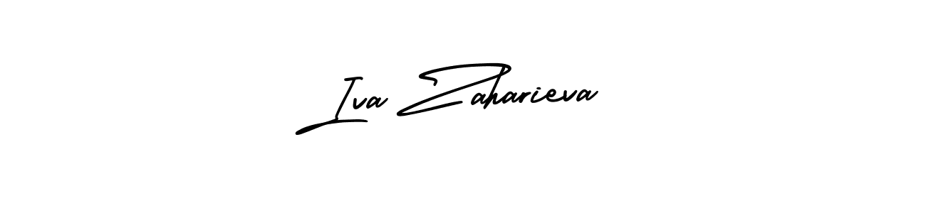 How to make Iva Zaharieva name signature. Use AmerikaSignatureDemo-Regular style for creating short signs online. This is the latest handwritten sign. Iva Zaharieva signature style 3 images and pictures png
