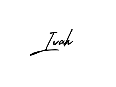 How to Draw Ivah signature style? AmerikaSignatureDemo-Regular is a latest design signature styles for name Ivah. Ivah signature style 3 images and pictures png