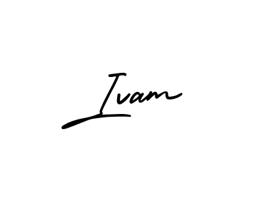 Design your own signature with our free online signature maker. With this signature software, you can create a handwritten (AmerikaSignatureDemo-Regular) signature for name Ivam. Ivam signature style 3 images and pictures png