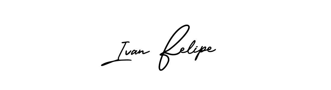 Use a signature maker to create a handwritten signature online. With this signature software, you can design (AmerikaSignatureDemo-Regular) your own signature for name Ivan Felipe. Ivan Felipe signature style 3 images and pictures png