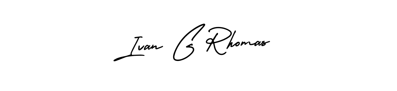 Best and Professional Signature Style for Ivan G Rhomas. AmerikaSignatureDemo-Regular Best Signature Style Collection. Ivan G Rhomas signature style 3 images and pictures png