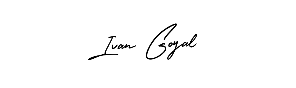 if you are searching for the best signature style for your name Ivan Goyal. so please give up your signature search. here we have designed multiple signature styles  using AmerikaSignatureDemo-Regular. Ivan Goyal signature style 3 images and pictures png