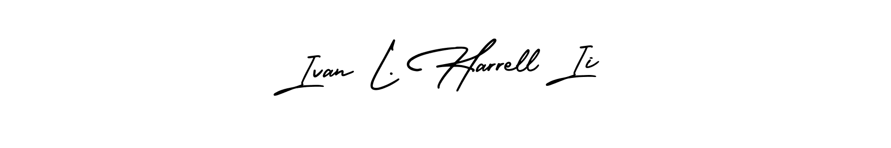 This is the best signature style for the Ivan L. Harrell Ii name. Also you like these signature font (AmerikaSignatureDemo-Regular). Mix name signature. Ivan L. Harrell Ii signature style 3 images and pictures png