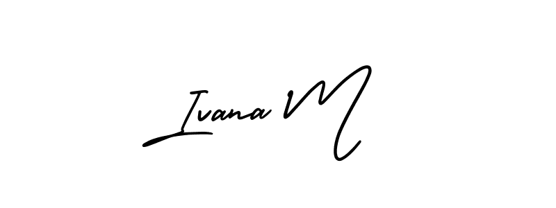 You can use this online signature creator to create a handwritten signature for the name Ivana M . This is the best online autograph maker. Ivana M  signature style 3 images and pictures png