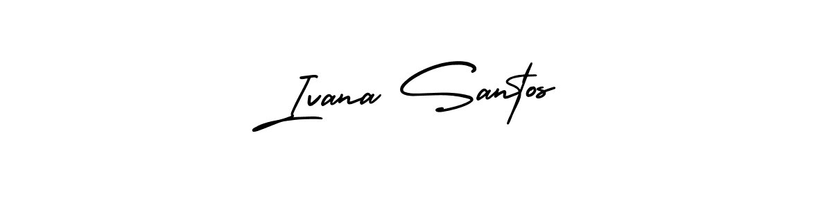 Make a beautiful signature design for name Ivana Santos. With this signature (AmerikaSignatureDemo-Regular) style, you can create a handwritten signature for free. Ivana Santos signature style 3 images and pictures png